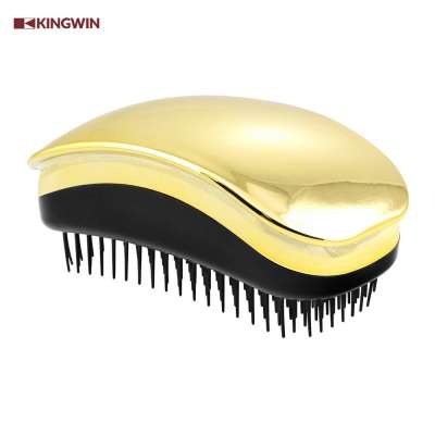 woman best selling tiny detangle hair brush for natural hair,detangle hair brush chrome plated detangling brush